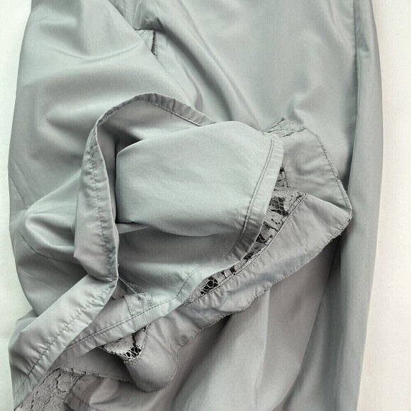 J Crew Pamela lace Maxi Dress Sleeveless Leavers Gray Formal Size 8 - Picture 11 of 14